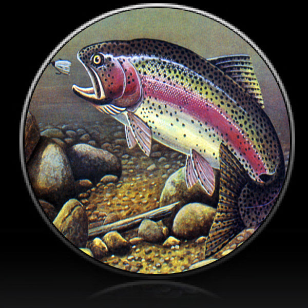 Rainbow trout spare tire cover