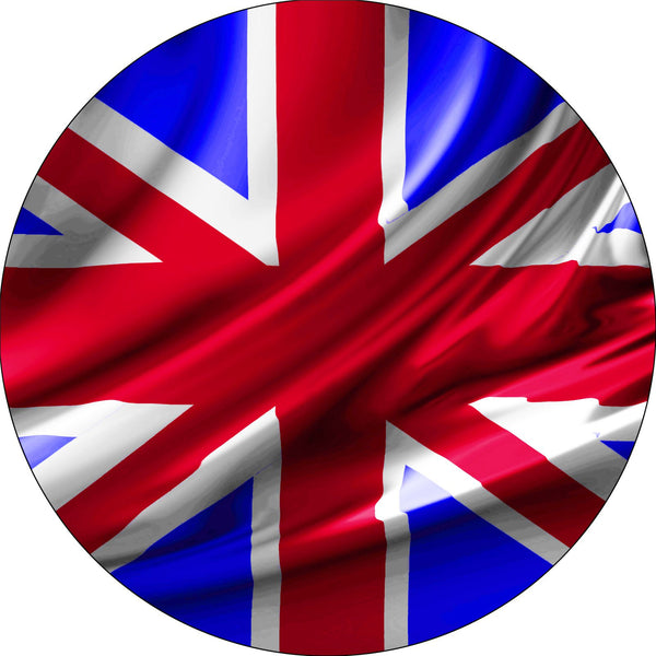 UK United Kingdom Flag Spare Tire Cover-Custom made to your exact tire size