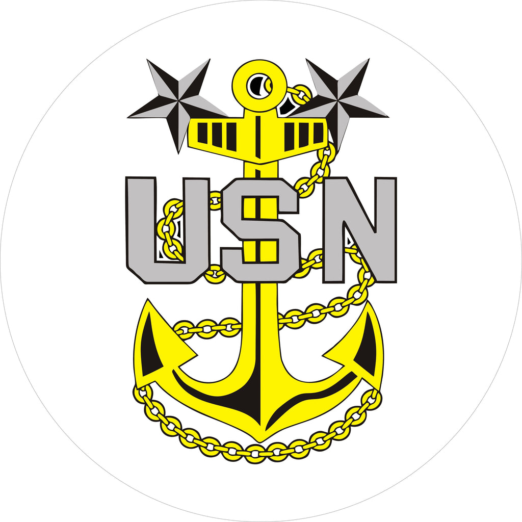US Navy USN 2 stars Spare Tire Cover-Custom made to your exact tire size