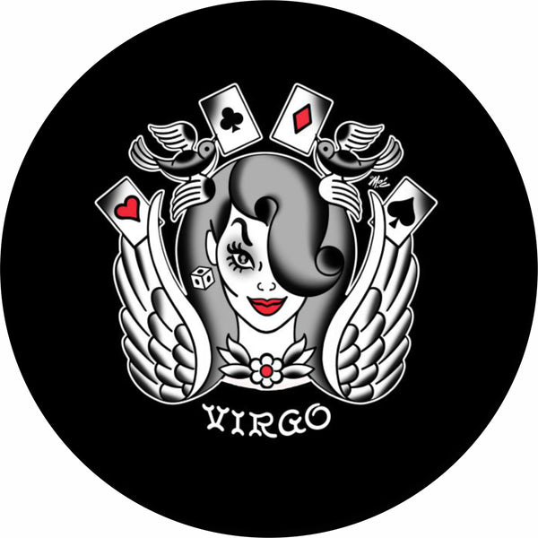Virgo Zodiac Sign Woman Spare Tire Cover-Custom made to your exact tire size
