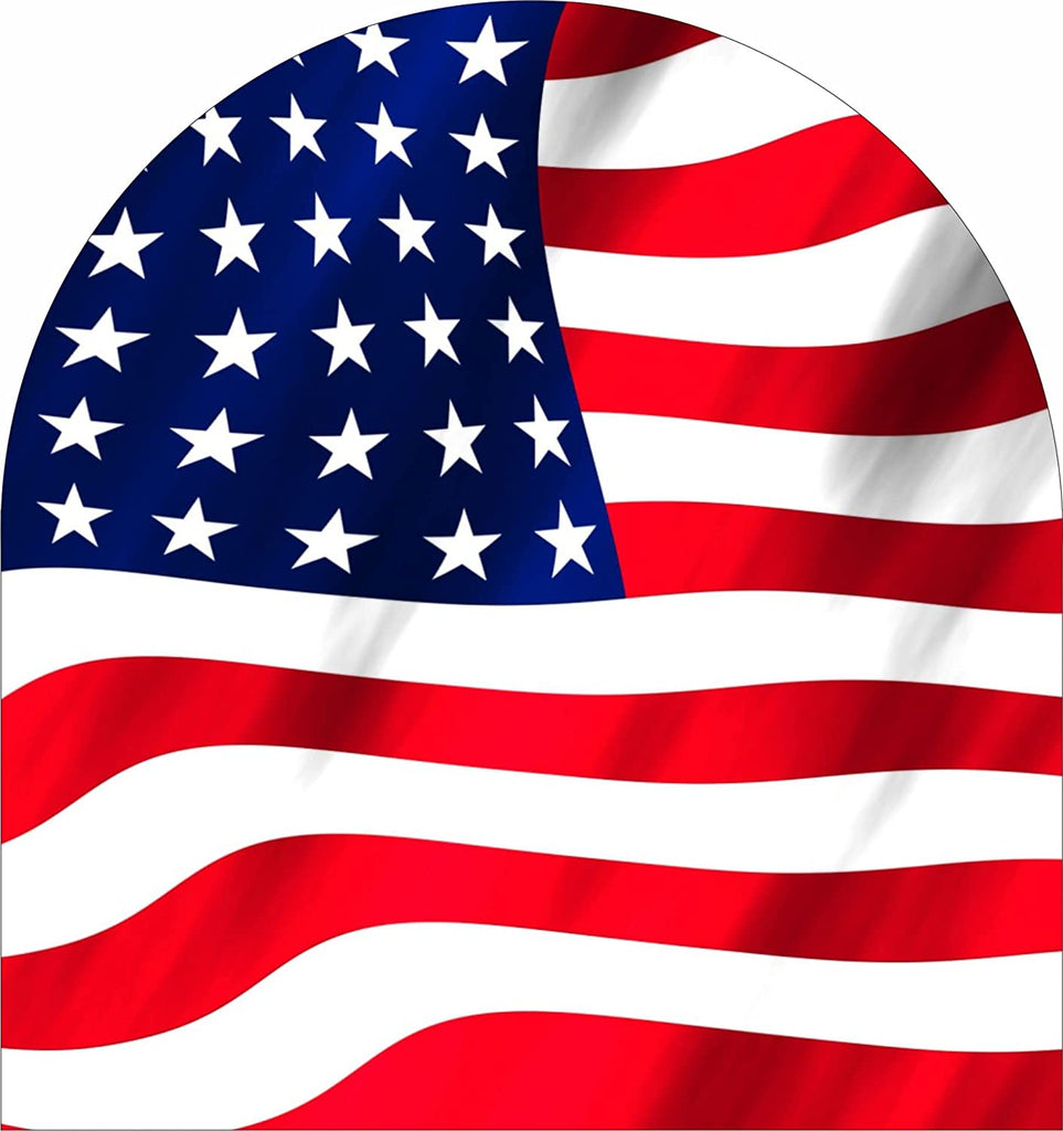 American US Flag flat bottom tire cover