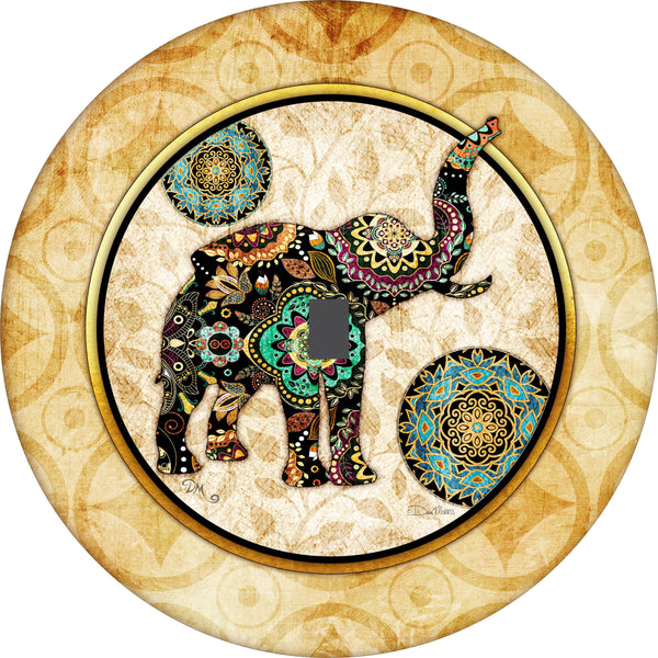 Asian Elephant Spare Tire Cover Dan Morris©-Custom made to your exact tire size