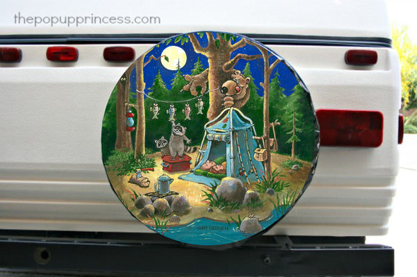 Bear The Heist Spare Tire Cover Gary Patterson©-Custom made to your exact tire size