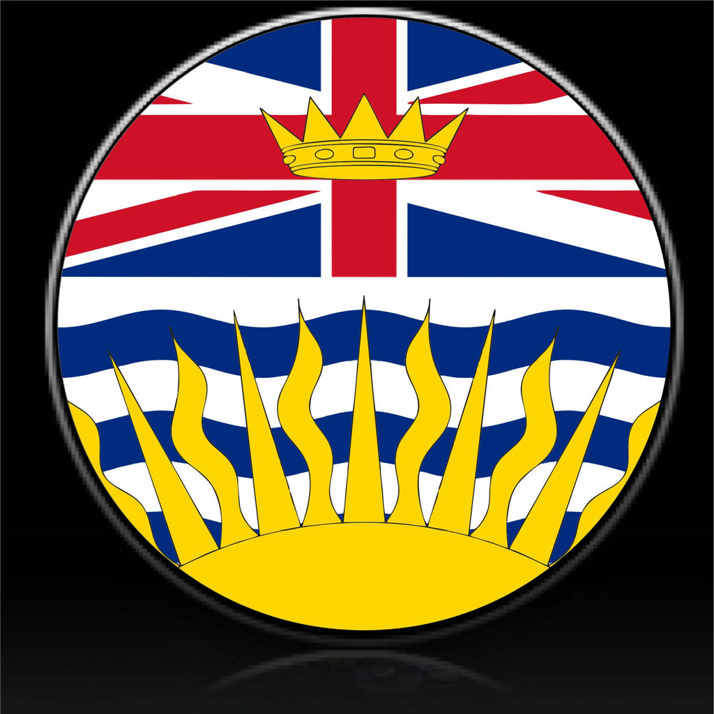 British Columbia flag spare tire cover