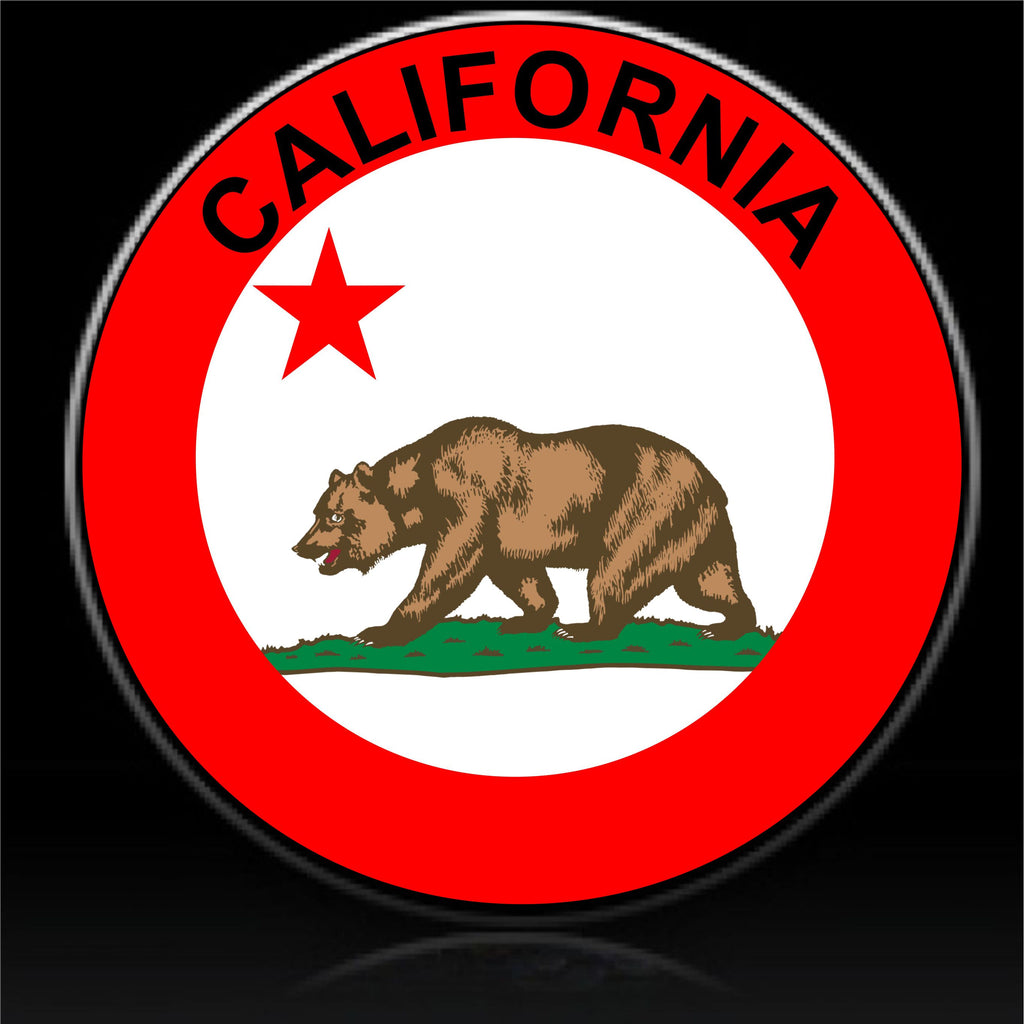 California flag spare tire cover
