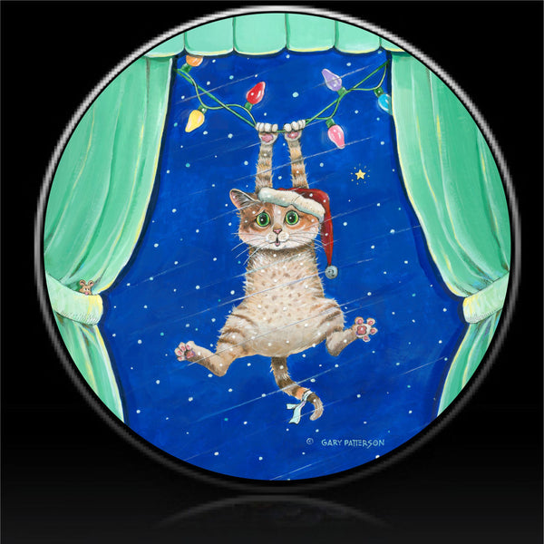 Christmas cat anybody home spare tire cover