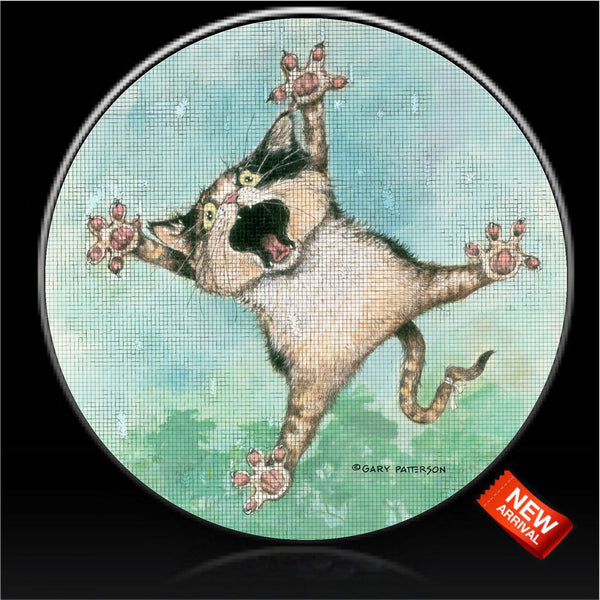 Cat on screen anybody home spare tire cover