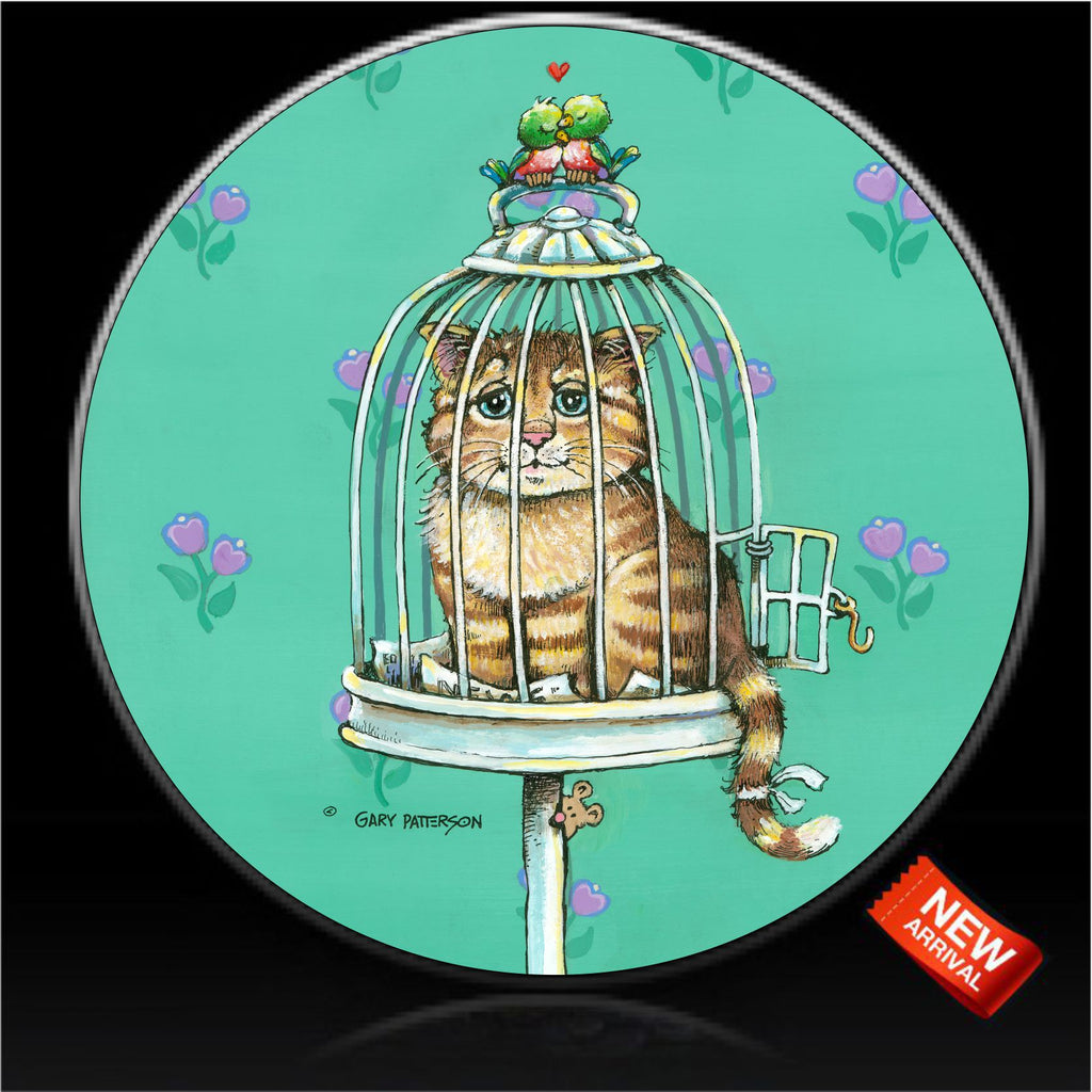 Cat bird cage spare tire cover