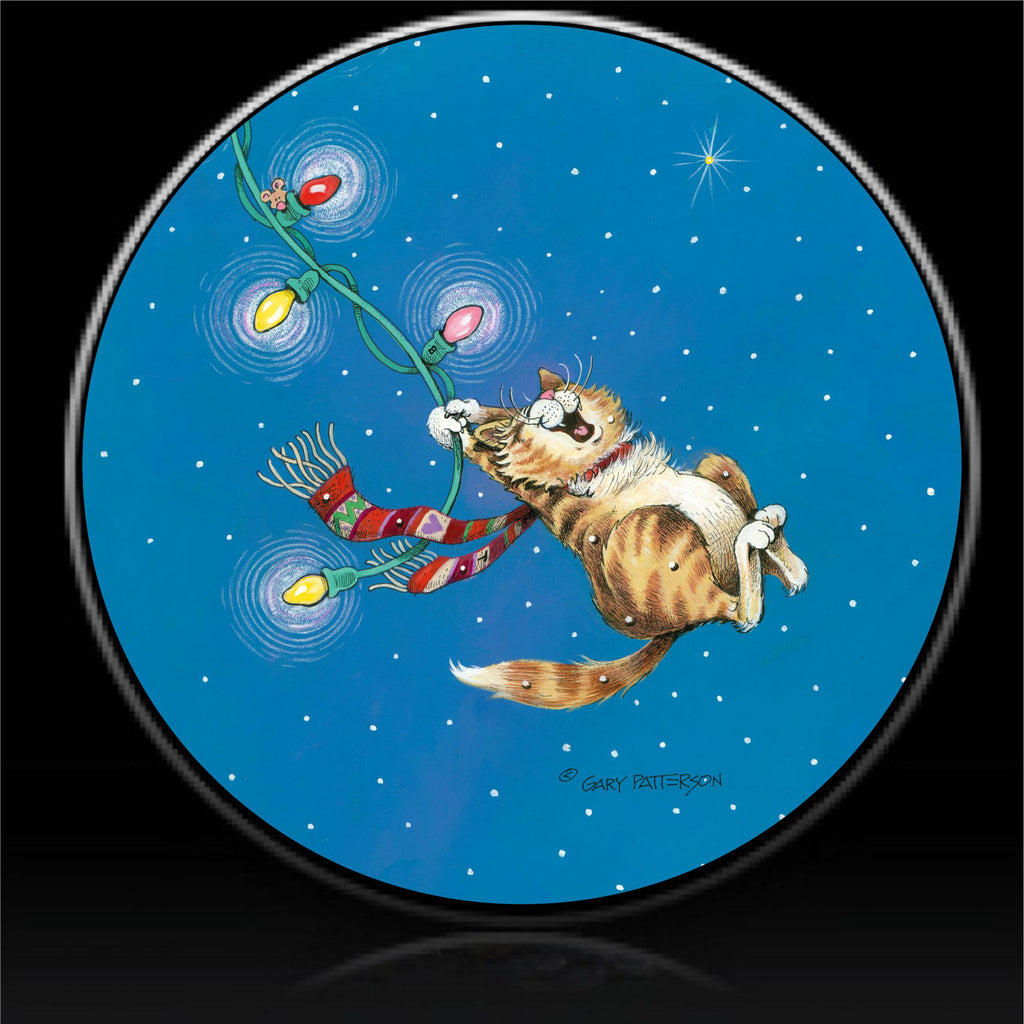 Christmas Cat good times spare tire cover