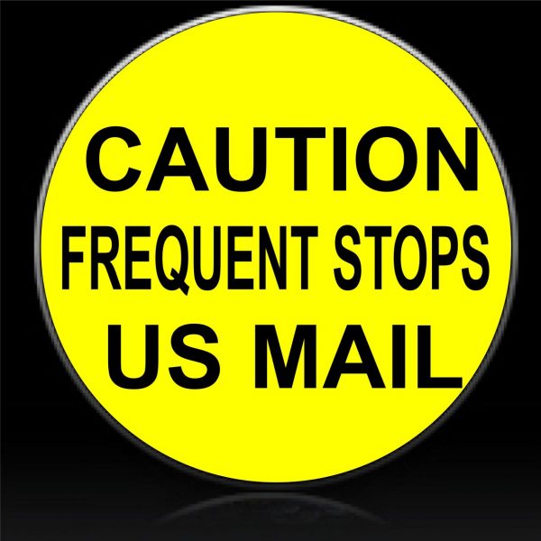 Caution US Mail spare tire cover