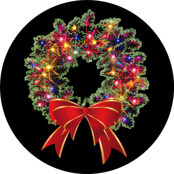 Christmas Wreath Spare Tire Cover-Custom made to your exact tire size