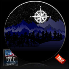 Compass Moon Spare Tire Cover -Custom made to your exact tire size