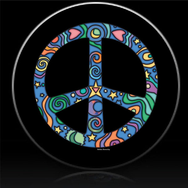 Cosmos peace spare tire cover