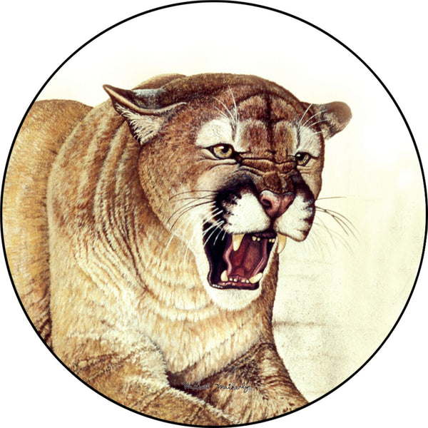 Cougar Wild Spare Tire Cover Michael Matherly©-Custom made to your exact tire size