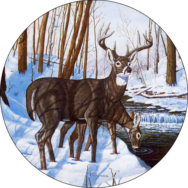 Deer Spare Tire Cover Michael Matherly©-Custom made to your exact tire size