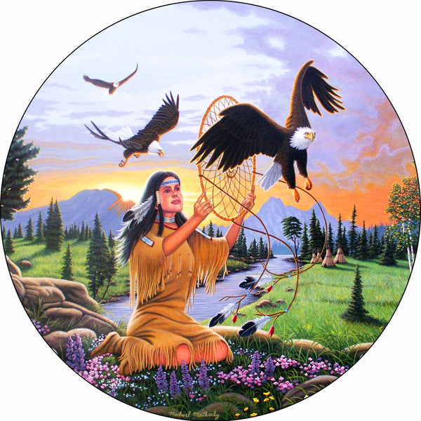 Eagle Dream Catcher Spare Tire Cover Michael Matherly©-Custom made to your exact tire size