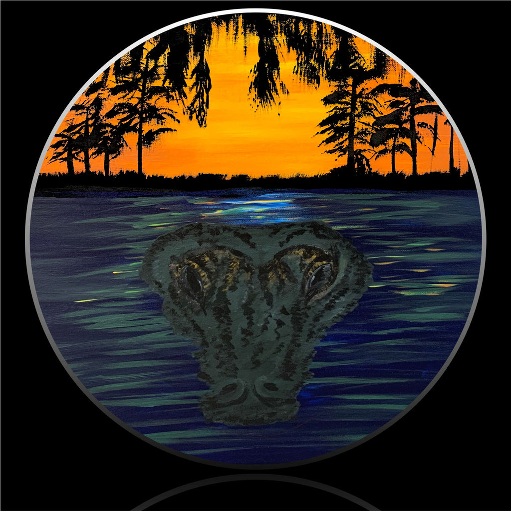 Everglades Alligator Spare Tire Cover-Custom made to your exact tire size