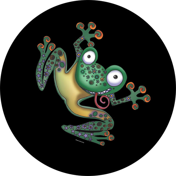 Flippin Frog Spare Tire Cover Kathleen Kemmerling©-Custom made to your exact tire size