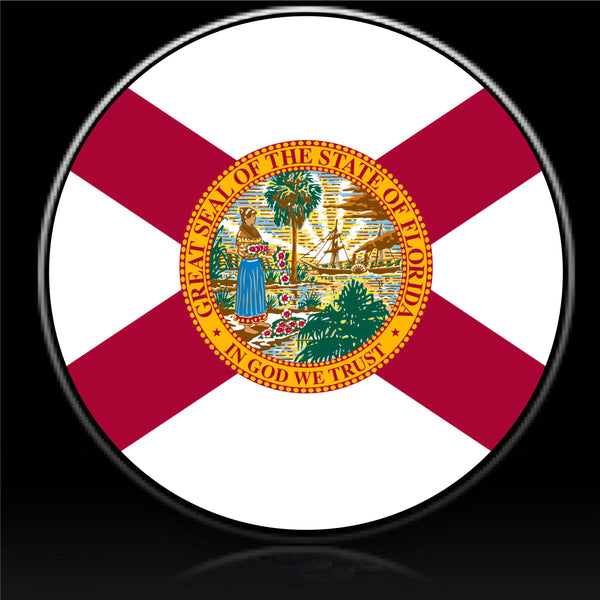 Florida state seal flag spare tire cover