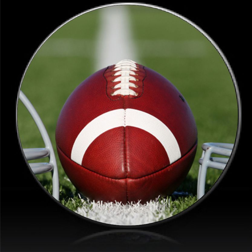Football spare tire cover