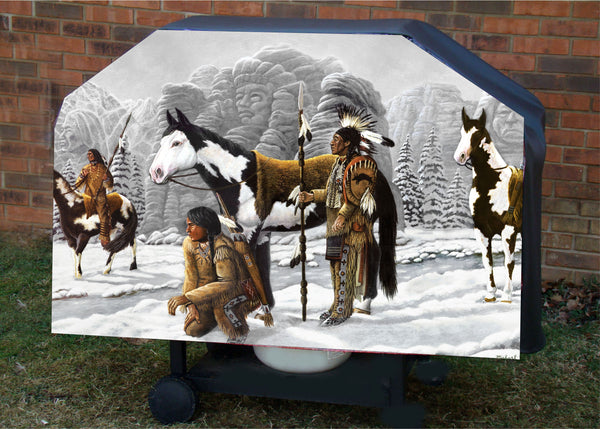 Indian & Horse bbq grill cover