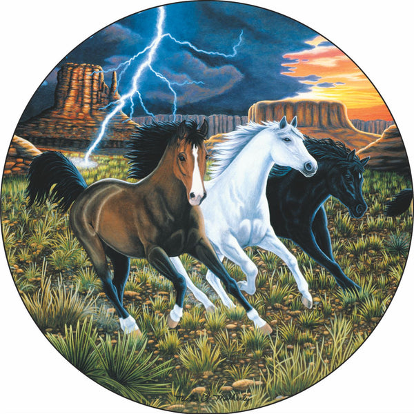 HorseThunder Run Spare Tire Cover Michael Matherly©-Custom made to your exact tire size