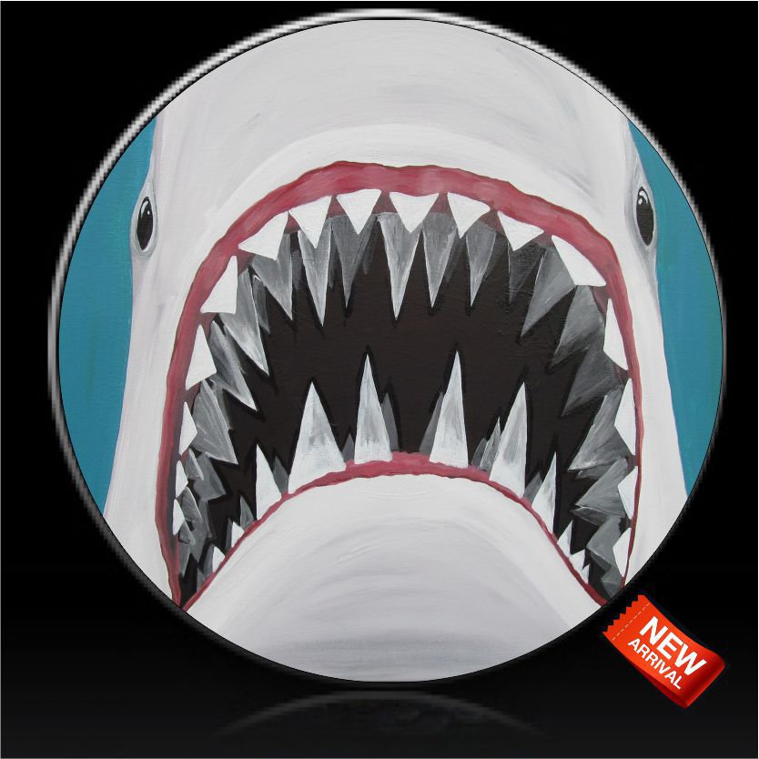 Shark Jaws Spare Tire Cover-Custom made to your exact tire size