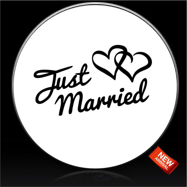 Just Married Spare Tire Cover-Custom made to your exact tire size