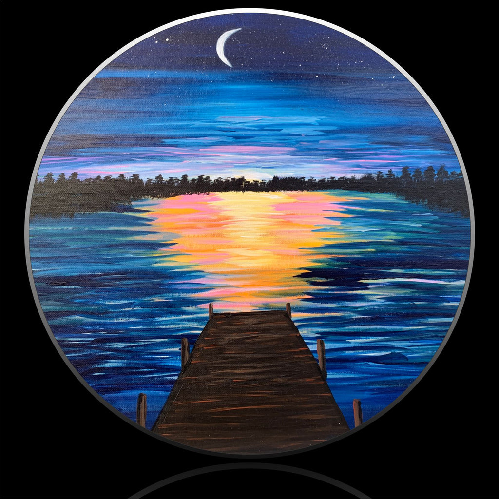 Lake sunrise Spare Tire Cover-Custom made to your exact tire size