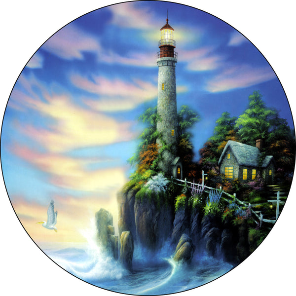 Lighthouse Spare Tire Cover-Custom made to your exact tire size