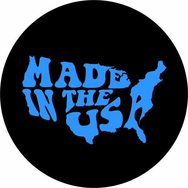 Made in the USA BLUE Spare Tire Cover-Custom made to your exact tire size