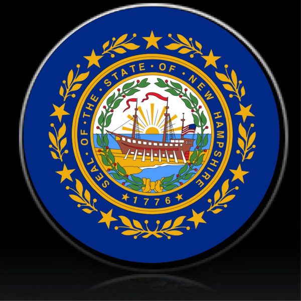 New Hampshire flag spare tire cover
