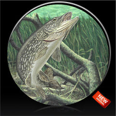 Northern Pike Spare Tire Cover Michael Matherly©-Custom made to your exact tire size