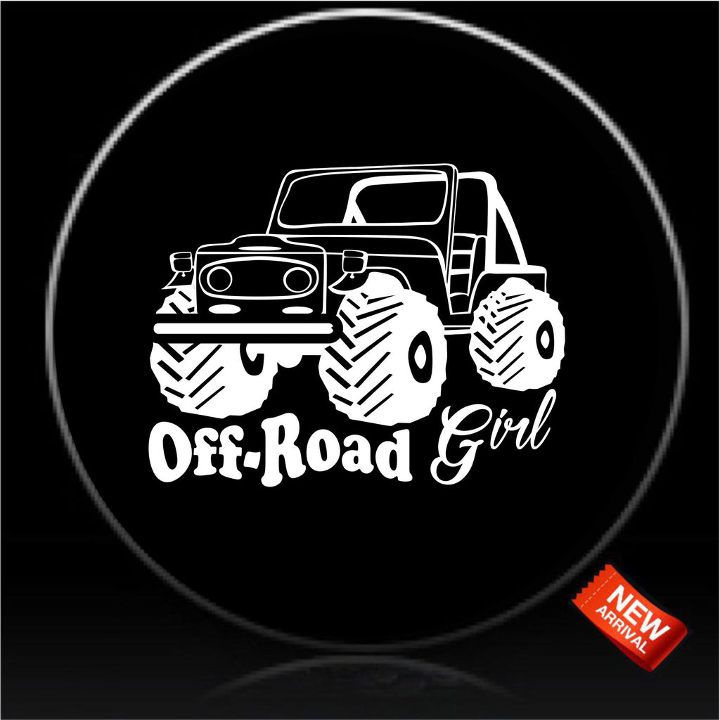 Offroad girl spare tire cover