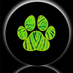 Paws Green Tie Dye Spare Tire Cover-Custom made to your exact tire size