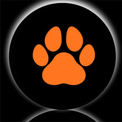 Paws Orange Spare Tire Cover-Custom made to your exact tire size