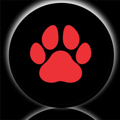 Paws Red Spare Tire Cover-Custom made to your exact tire size