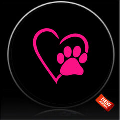 Paws Love PINK Spare Tire Cover-Custom made to your exact tire size