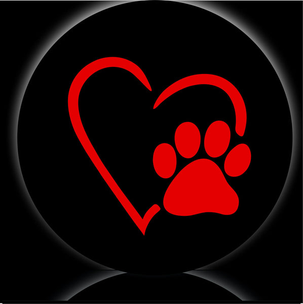 Paws Love RED Spare Tire Cover-Custom made to your exact tire size