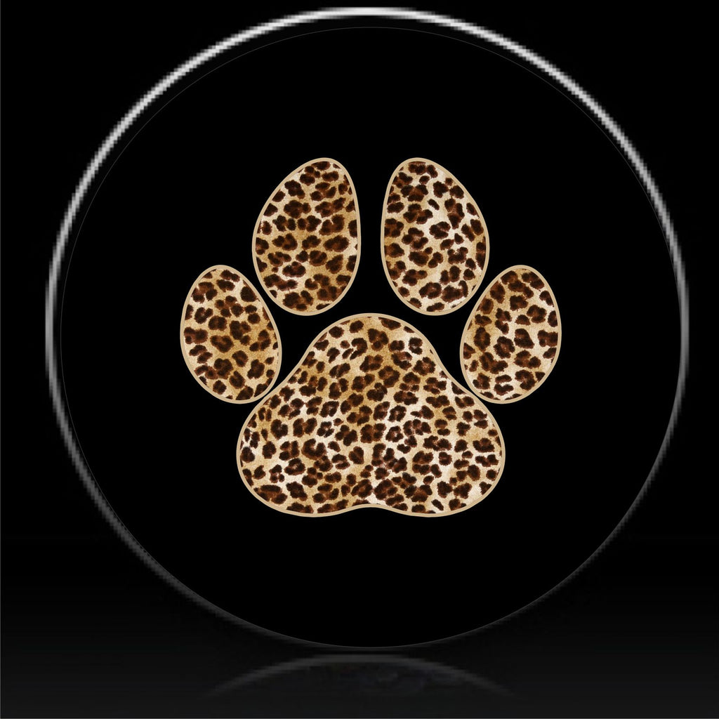 Pet Paws Leopard Print Spare Tire Cover-Custom made to your exact tire – Tire  Cover Central