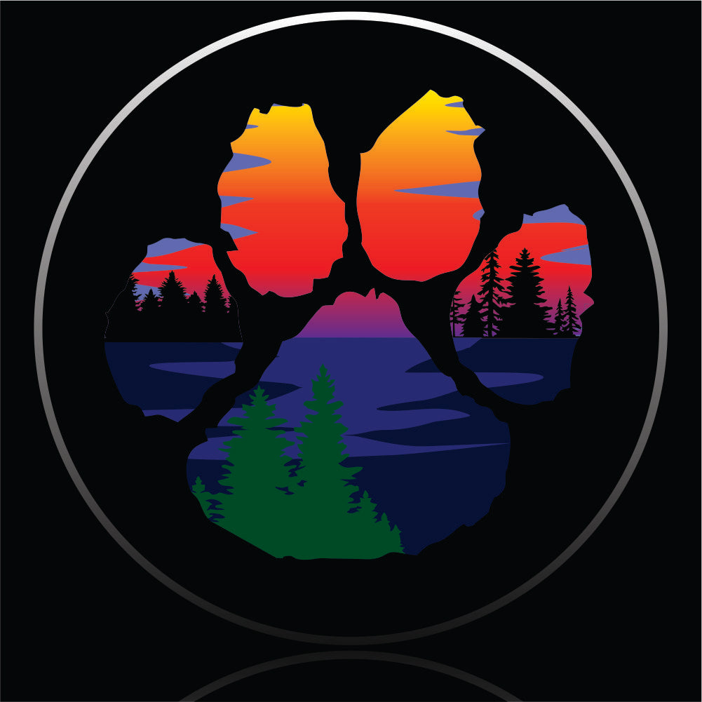 Paws Lake Sunset Spare Tire Cover-Custom made to your exact tire size – Tire  Cover Central