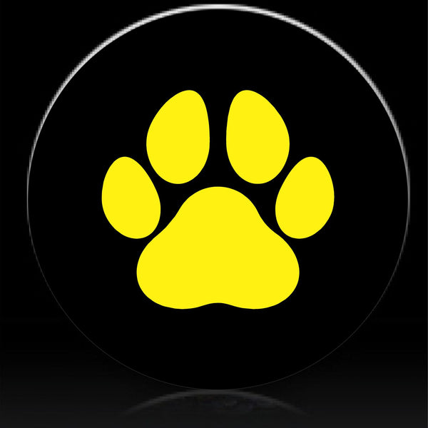 Paws yellow spare tire cover