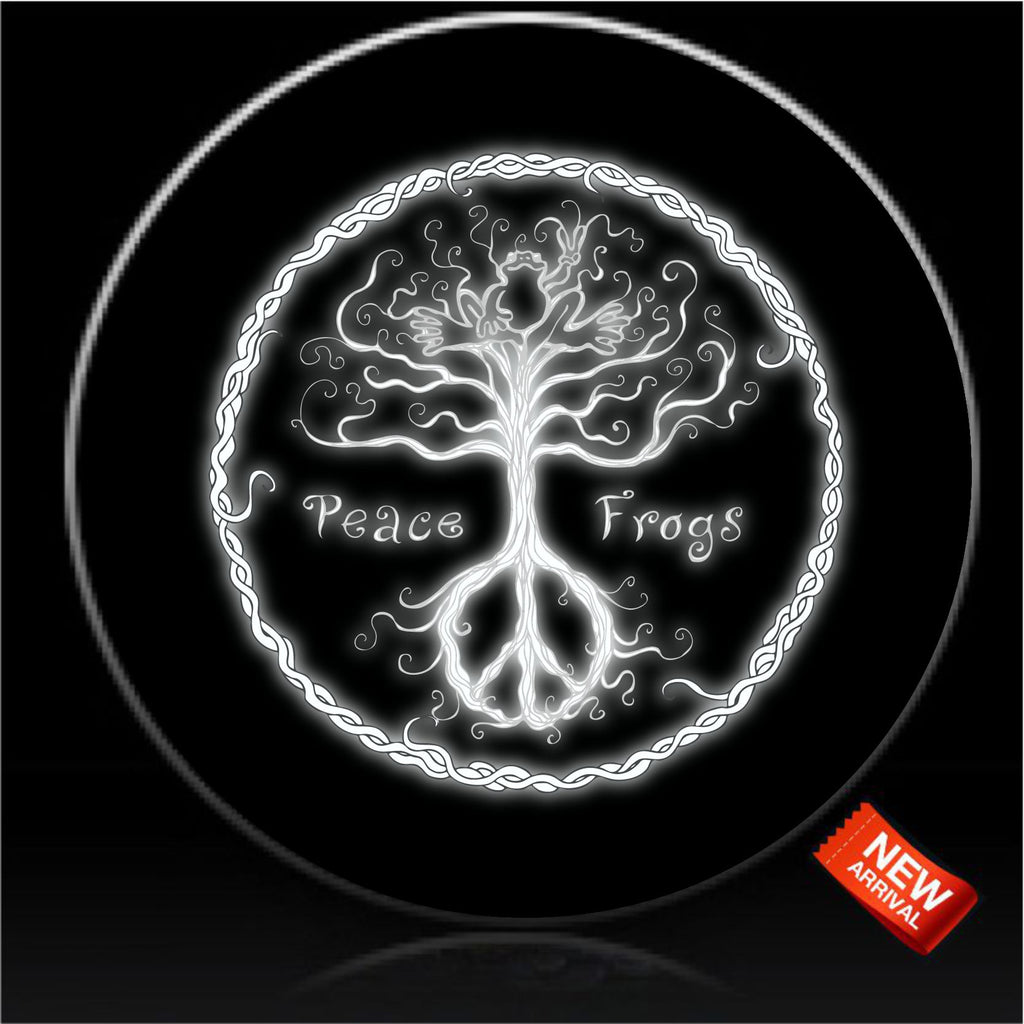 wild tree with peace roots spare tire cover