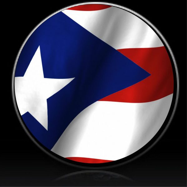 Puerto Rico flag spare tire cover