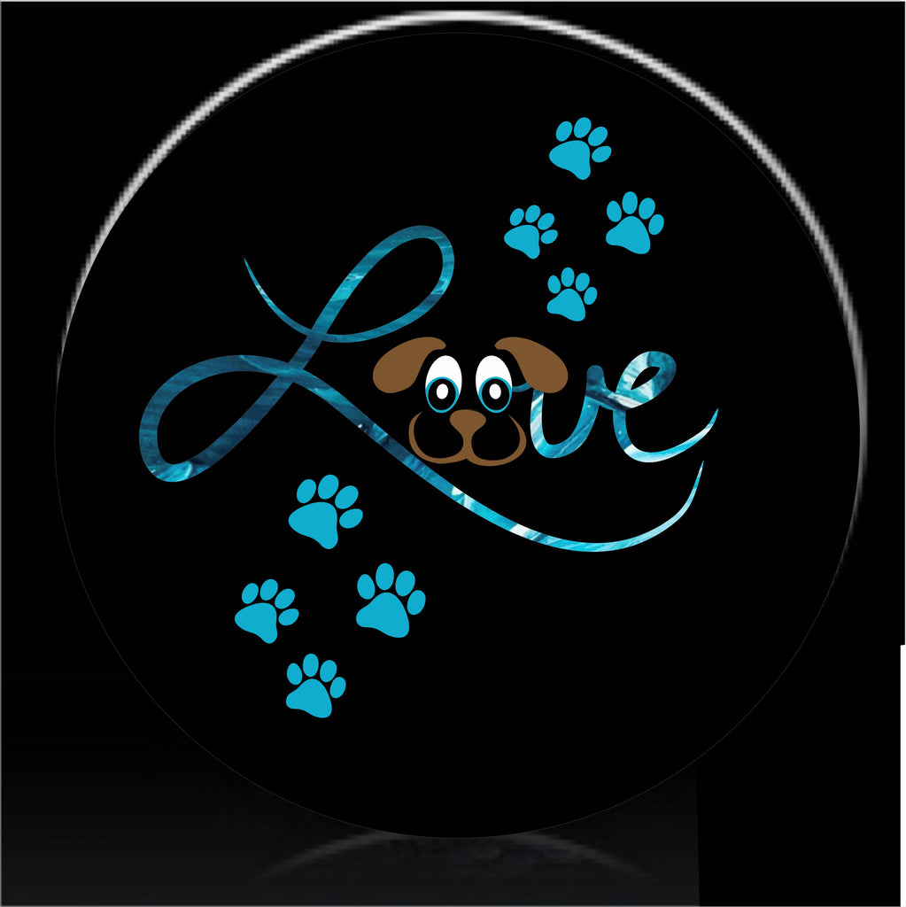 Pet Puppy Love Spare Tire Cover- Custom made to your exact tire size – Tire  Cover Central
