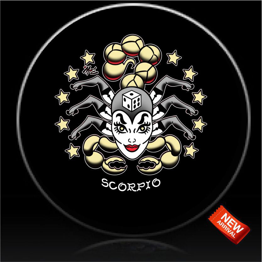 Scorpio Zodiac Sign Woman Spare Tire Cover-Custom made to your exact tire size