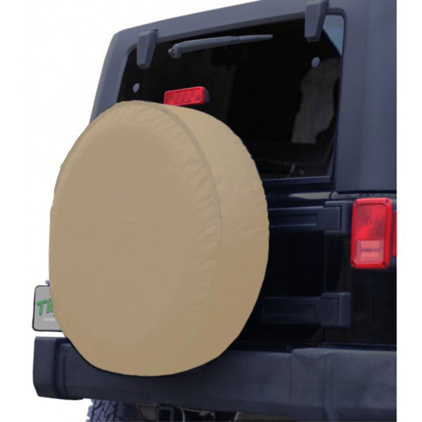 Solid Tan Heavy Duty Spare Tire Cover-Custom made to your exact tire size