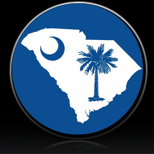 South Carolina flag spare tire cover