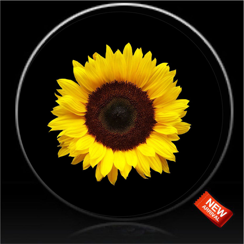 Sunflower Spare Tire Cover-Custom made to your exact tire size
