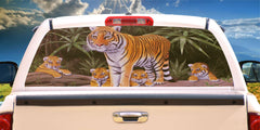 Tiger Maternal Watch Mural Decal for window 50/50 Perforated Material